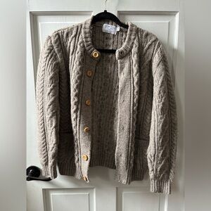 Cable Knit Sweater - Beige